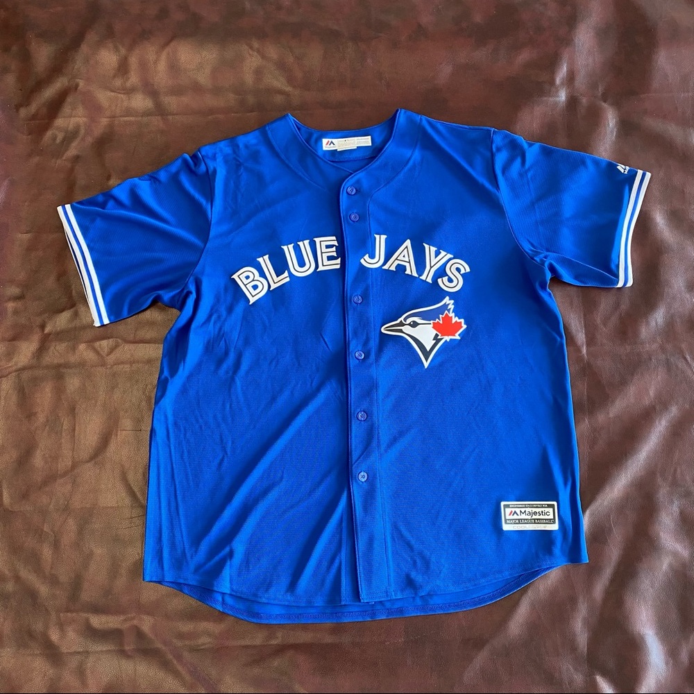 Majestic Toronto Blue Jays MLB Jersey Men XXL Blue